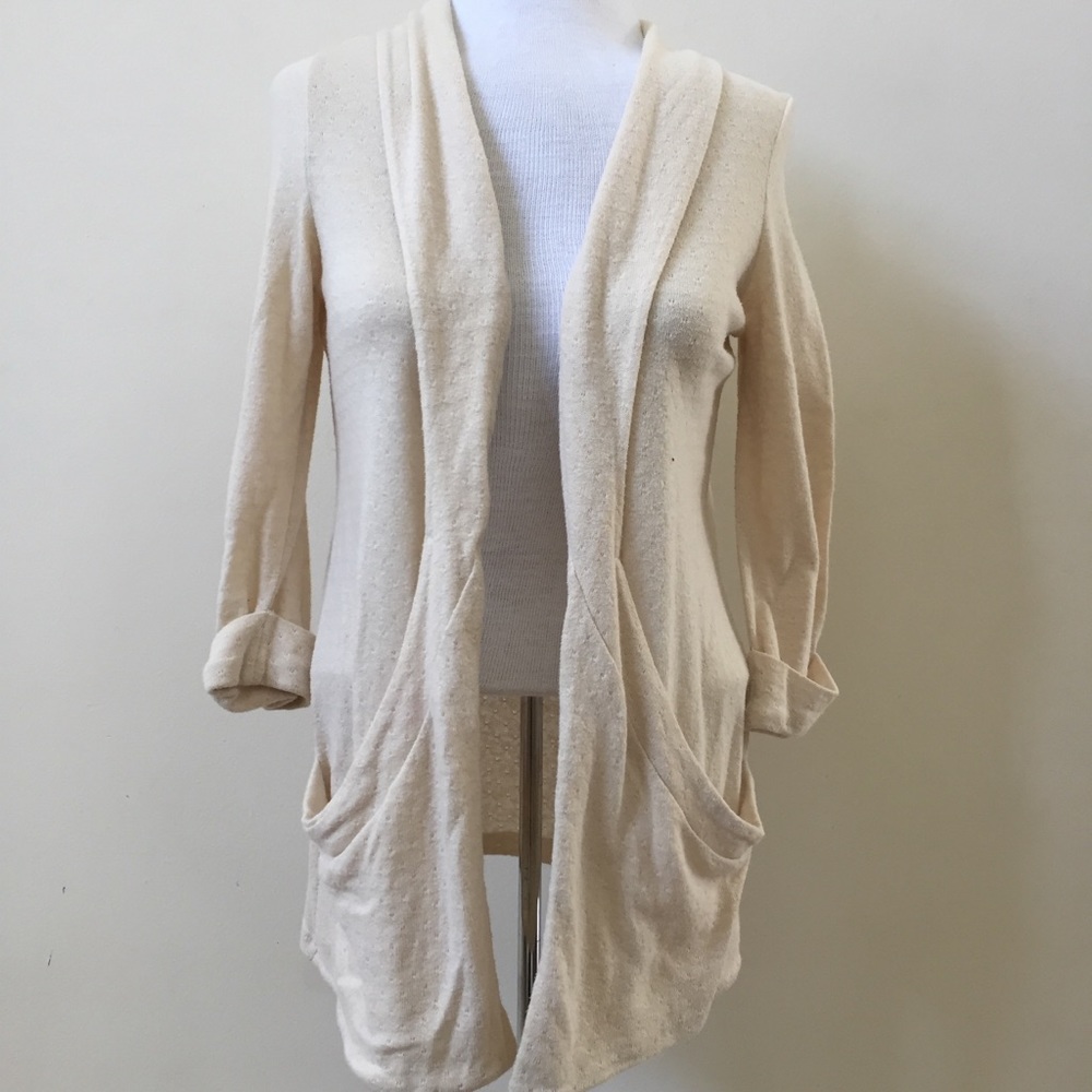 Urban Outfitters Silence + Noise Beige Cardigan